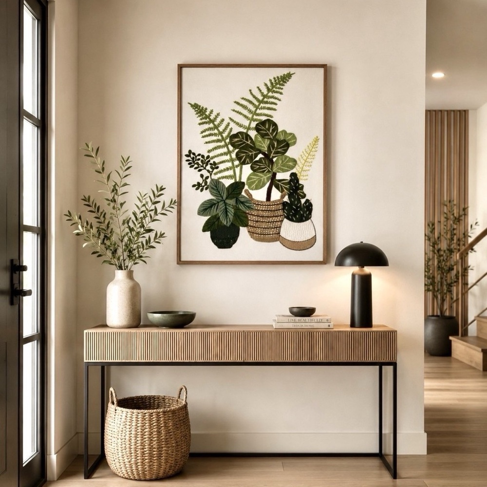 BP Home Framed House Plant Wall Art 18x26